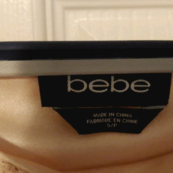 Cream Bebe Dress Nude Bodycon small/xs - Picture 6 of 7